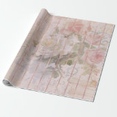 ヴィンテージバラエフェメラ |フローラ水の色 ラッピングペーパー (アンロールド)