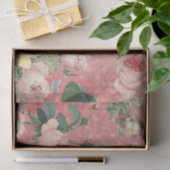 ヴィンテージバラエレガントフランスのコラージュ 薄葉紙 (ギフト)