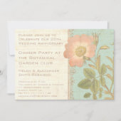 ヴィンテージバラエレガント25thアニバーサリーディナー 招待状 (正面)