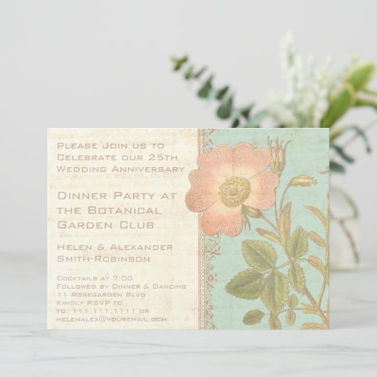 ヴィンテージバラエレガント25thアニバーサリーディナー 招待状 (スタンド正面)