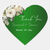 ヴィンテージバラオンエメラルドボホ結婚ズ ハートシール (正面)