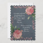 ヴィンテージバラオンシャルボード結婚式招待状 招待状 (裏面)