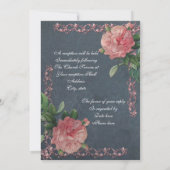 ヴィンテージバラオンシャルボード結婚式招待状 招待状 (裏面)