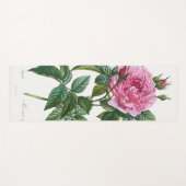 ヴィンテージバラオーナメントイラストレーション ヨガマット (正面(横))