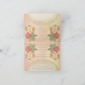 ヴィンテージバラオーバルフォトフレーム悔やみや弔慰ありがとう サンキューカード (内部)