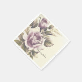 ヴィンテージバラオールドグラマーカスタムパーティー スタンダードカクテルナプキン (角)