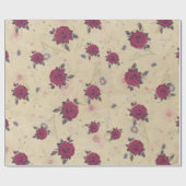 ヴィンテージバラガーデエレガントンスタイリッシュ ラッピングペーパー (フラット)