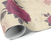 ヴィンテージバラガーデエレガントンスタイリッシュ ラッピングペーパー (ロールコーナー)