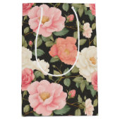 ヴィンテージバラガーデンインノワール赤面 ミディアムペーパーバッグ (正面)