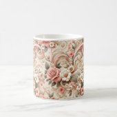 ヴィンテージバラガーデンスクロール コーヒーマグカップ (中央)