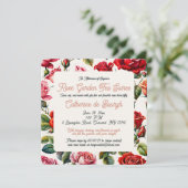 ヴィンテージバラガーデンティーパーティの招待状 招待状 (スタンド正面)