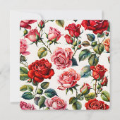 ヴィンテージバラガーデンティーパーティの招待状 招待状 (裏面)