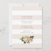 ヴィンテージバラガーデンベビーシャワー 招待状 (裏面)