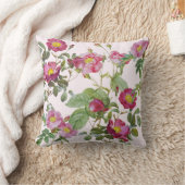 ヴィンテージバラガーデンロマンチックフローラ装飾用クッション クッション (ブランケット)