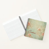 ヴィンテージバラガーデン夢想的フローラジャーナル手帳 ノートブック (内部)