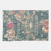 ヴィンテージバラキッチンタオル キッチンタオル (横)