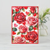 ヴィンテージバラクイーンオブハートブライダルアフタヌーンティー 招待状 (スタンド正面)