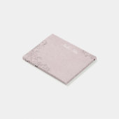 ヴィンテージバラグラムエンボスルックパーソナライズされた ポストイット (アングル)