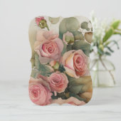 ヴィンテージバラグリーティングカード (スタンド正面)