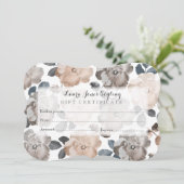 ヴィンテージバラサロンギフト証明書テンプレート (スタンド正面)