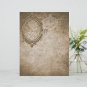 ヴィンテージバラシャビーシックスクラップブック作りクラフト紙 (スタンド正面)