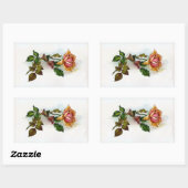 ヴィンテージバラシール 長方形シール (シート)