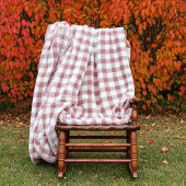 ヴィンテージバラジンガムコテージコーレファームハウススタイル フリースブランケット