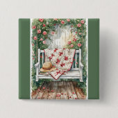 ヴィンテージバラスイングキルトチャーム 缶バッジ (正面)