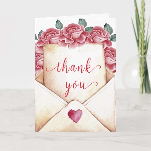 ヴィンテージバラスウィートレターベビーシャワー サンキューカード (正面)