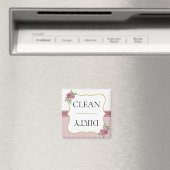 ヴィンテージバラストライプ金ゴールドドットフローラ食洗機 マグネット (インサイチュ (食洗機))