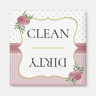 ヴィンテージバラストライプ金ゴールドドットフローラ食洗機 マグネット