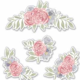 ヴィンテージバラセットステッカー シール