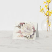 ヴィンテージバラタペストリーデザインノートカード カード (黄色い花)