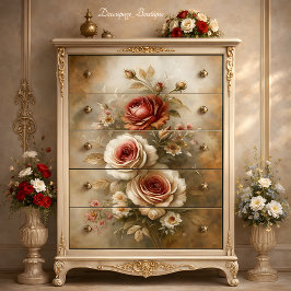 ヴィンテージバラチャーム切り離し 薄葉紙