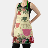 ヴィンテージバラティーコーヒーカップ料理キッチン エプロン (インサイチュ)