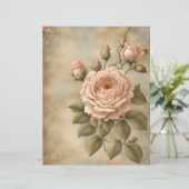 ヴィンテージバラデザインスクラップブック及びクラフト紙 (スタンド正面)