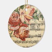 ヴィンテージバラトリオオンミュージックパーソナライズされた セラミックオーナメント (左)