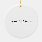 ヴィンテージバラトリオオンミュージックパーソナライズされた セラミックオーナメント (裏面)