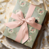 ヴィンテージバラドライグリーンダマスク スローブランケット