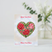 ヴィンテージバラハート ポストカード (スタンド正面)