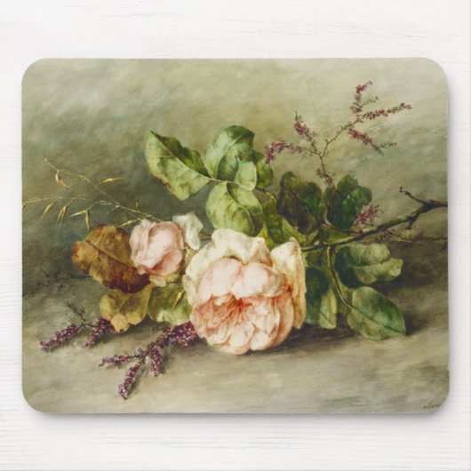 ヴィンテージバラバイマーガレタローゼンブーム マウスパッド (正面)