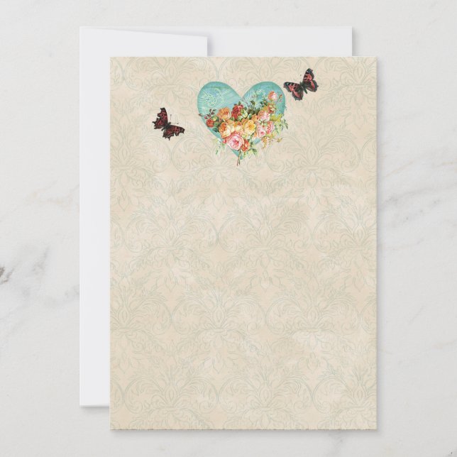 ヴィンテージバラバラ蝶蝶の渦巻き (正面)