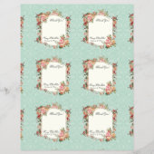 ヴィンテージバラバロックエレガントサンキューノート チラシ (正面)