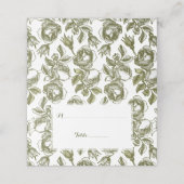 ヴィンテージバラパターンカスタム座席表 プレイスカード (外部開封)