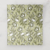 ヴィンテージバラパターンカスタム座席表 プレイスカード (内部開封)