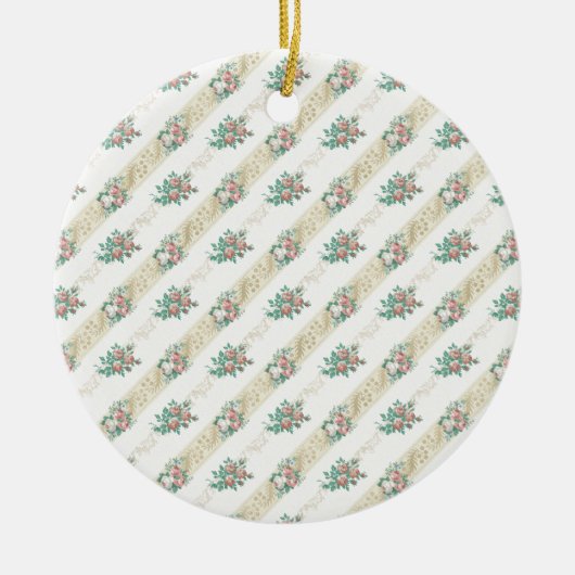 ヴィンテージバラパターン – オーナメント (正面)