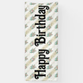 ヴィンテージバラパターン – カスタムバナー 横断幕 (縦)