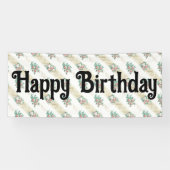 ヴィンテージバラパターン – カスタムバナー 横断幕 (横)