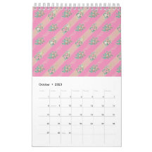 ヴィンテージバラパターン – カレンダー