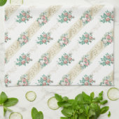 ヴィンテージバラパターン – キッチンタオル (折り畳み)